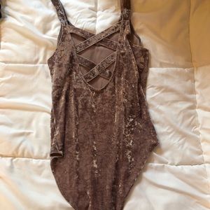 Velvet bodysuit